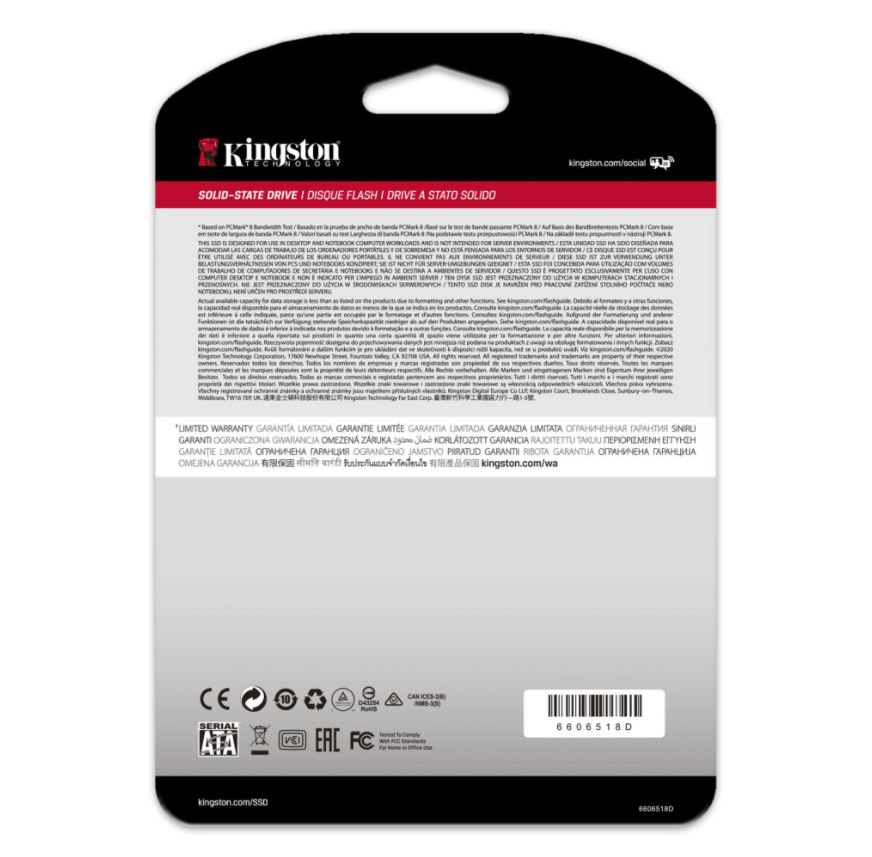 Kingston A400 120GB Solid State Drive -  2.5'' / Sata / Black