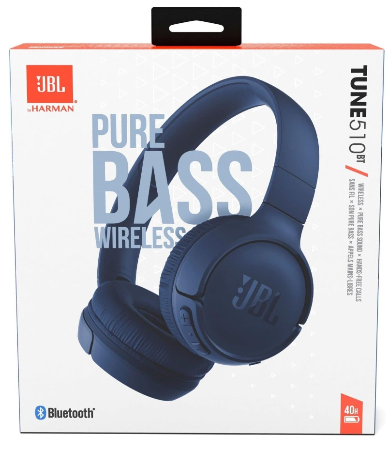 JBL Tune 520BT - Wireless Earphones / Bluetooth / Blue