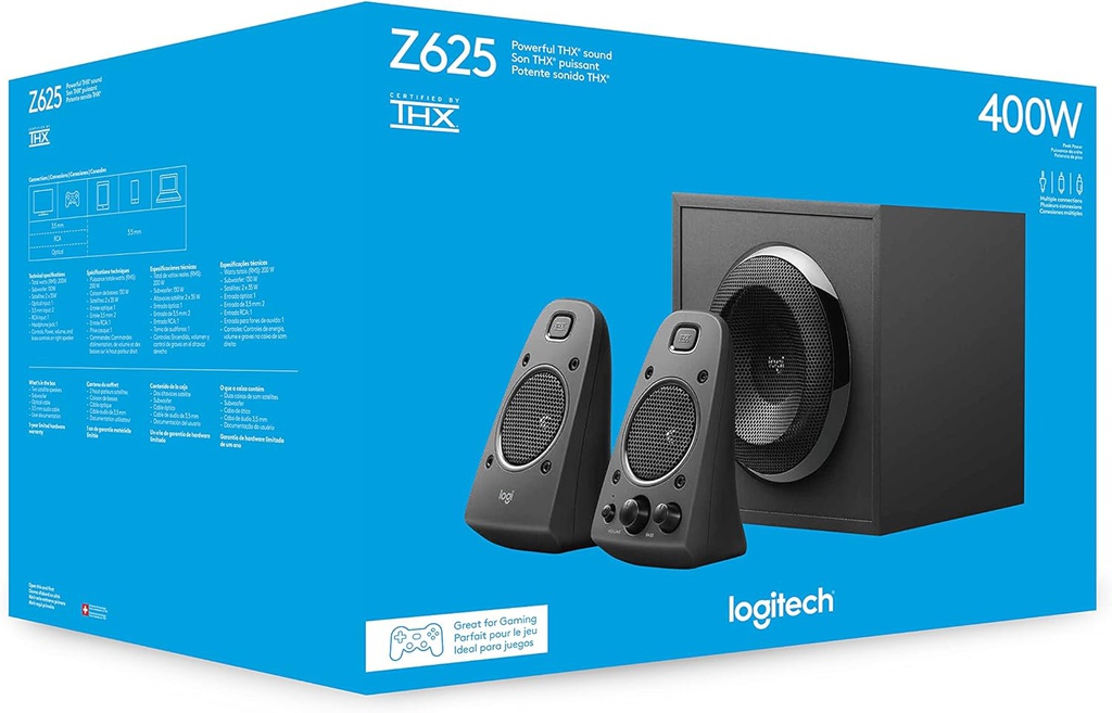 Logitech Z625 Speakers 980-001258 -3.5mm &amp; Optical / 2.1 Multimedia