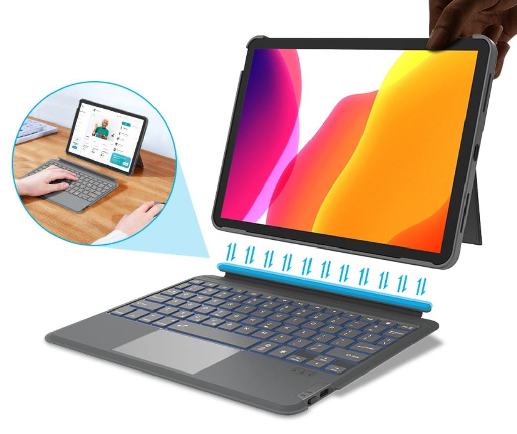 WIWU Combo Touch Keyboard Case for iPad 10.9"/11"