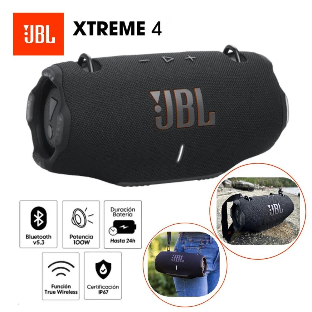 JBL Xtreme 4 Portable Bluetooth Speaker - 24hrs / IP67 / Negro