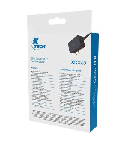 Xtech XTC-230 PSU Cargador 65W USB-C