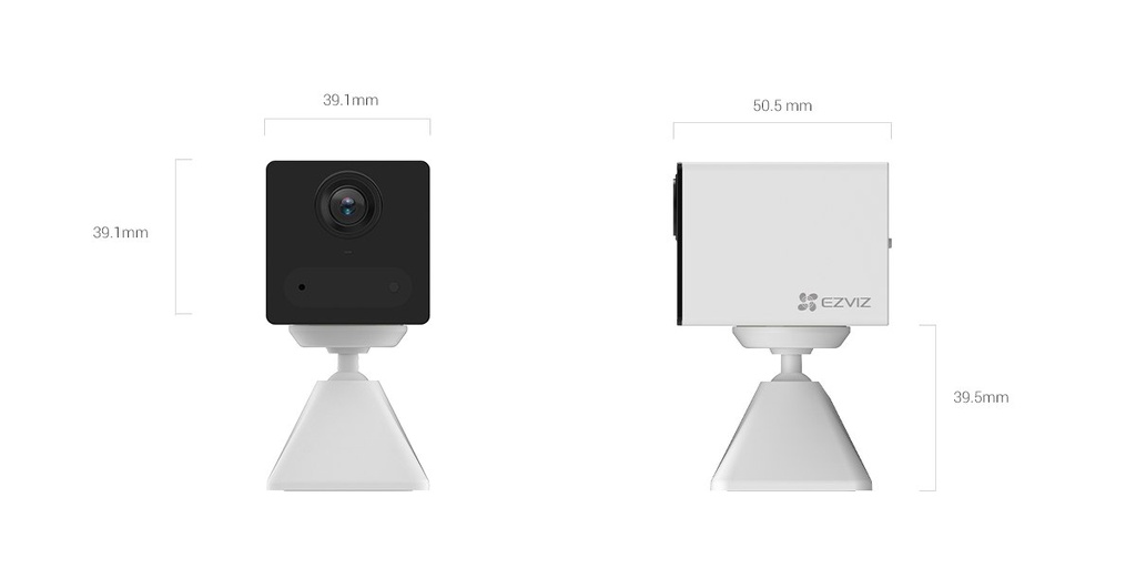 Ezviz BC2 2MP IR Cámara Smart Wifi Hogar - 1080p / Baterìa Recargable / microSD hasta 256GB / Blanca (copia)