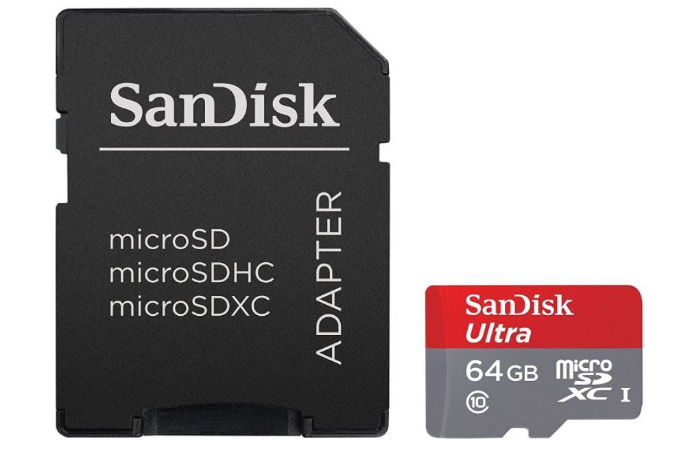 SanDisk microSDXC 64GB ULTRA con Adaptador - USH-1, CL 10, Compatible con Android 10