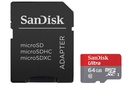SanDisk microSDXC 64GB ULTRA with Adapter - USH-1, CL 10, Compatible with Android 10