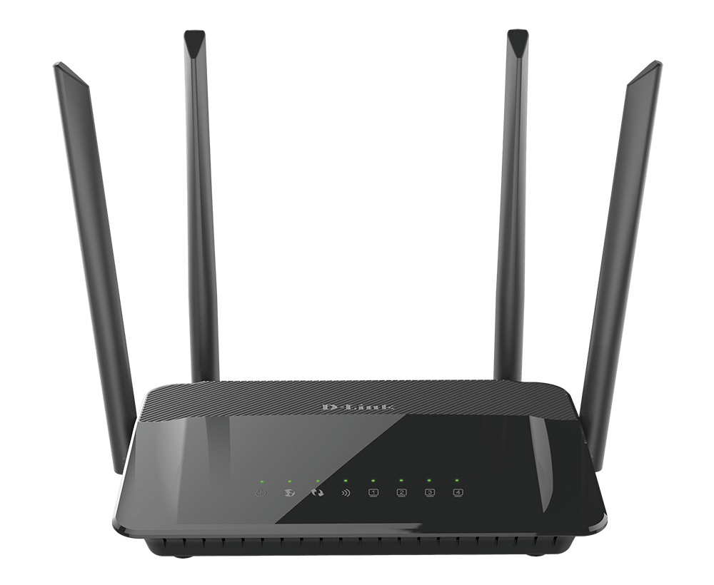 Dlink DIR-822 Wifi Router - AC1200 / 4-Ports 10/100 / Black D