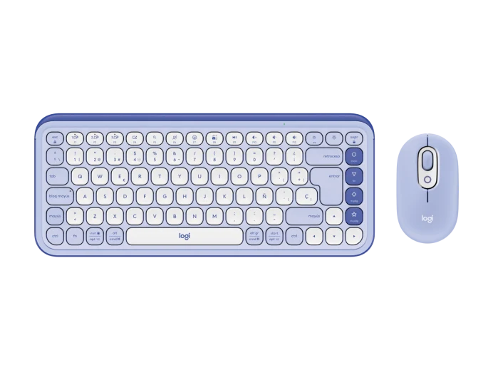 Logitech Pop Icon Combo - Keyboard &amp; Mouse Wireless y Bluetooth Multi Plataforms / Purple / Spanish