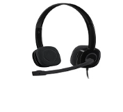 Logitech H151 Headset with Microphone - 3.5mm / In-Line Controls / Black