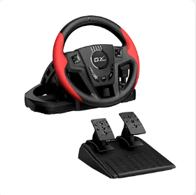 Genius SpeedMaster - Volante de carreras con vibración de 270˚ y cambio / PC y PS3 / PS4 / Negro