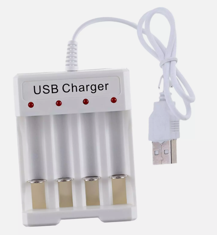 Generic B04 CARGADOR USB DE 4 RANURAS // PILAS AA-AAA