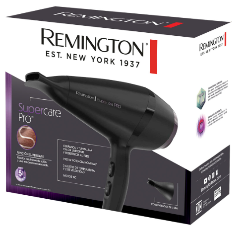 Remington D23A Secador Supercare Pro con Turmalina