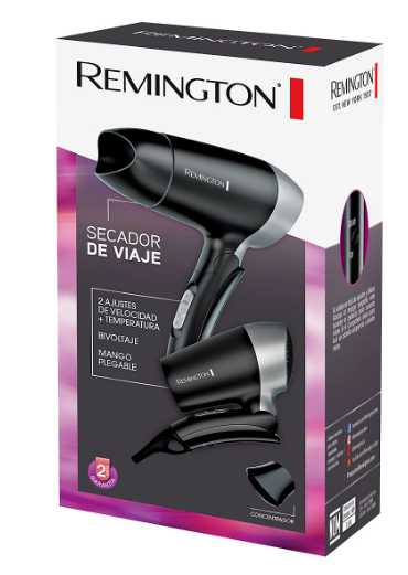 Remington D2400 Secador de Viaje con ajuste de 2 velocidad