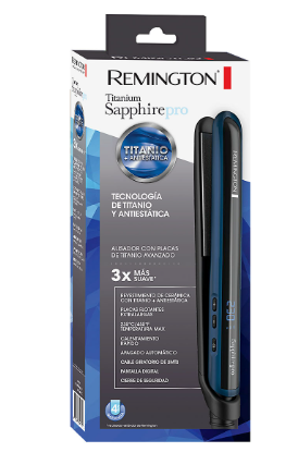 Remington S9510 Plancha Alisadora SapphierePro Titanio+Antiestatica 