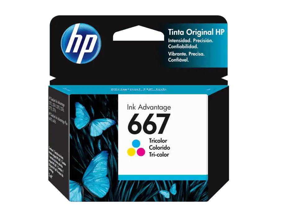 HP 667TC Tricolor Cartucho de Tinta