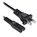 GENERICO REVB01 Cable de Poder para AC Tipo 8 -  / Negro