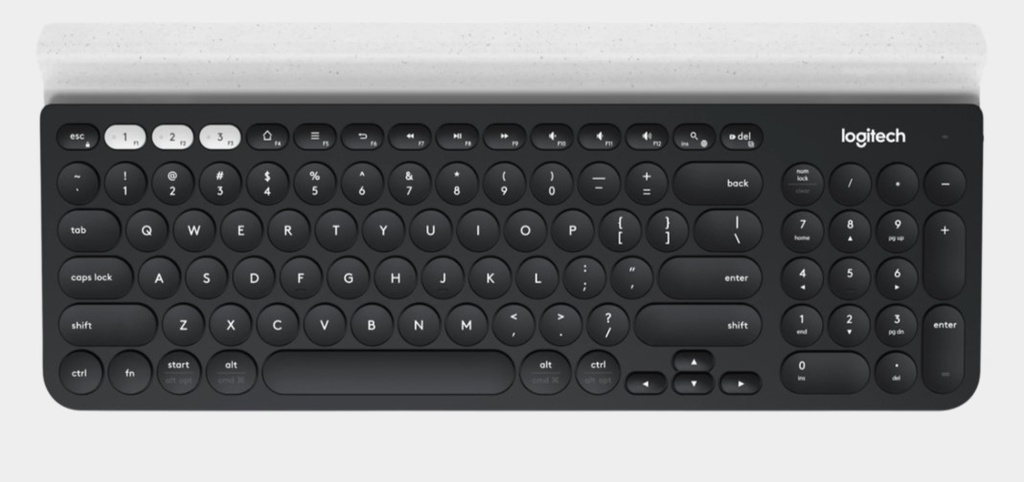 Logitech 920-008026 Teclado Multidispositivos Inalámbrico K780 / Bluetooth / Español / Negro