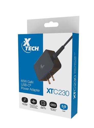 Xtech XTC-230 PSU Cargador 65W USB-C