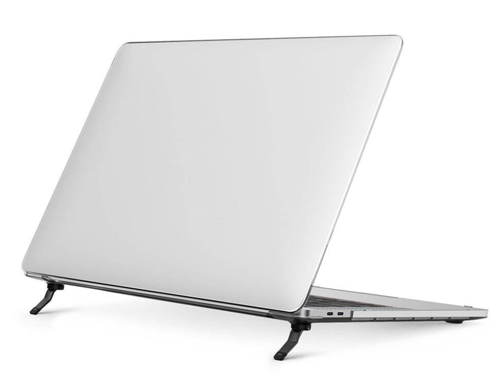 WIWU HC-12 CARCASA PROTECTORA CON PATAS- SOPORTE PLEGABLE - MACBOOK AIR 2020 13.3" / TRANSPARENTE