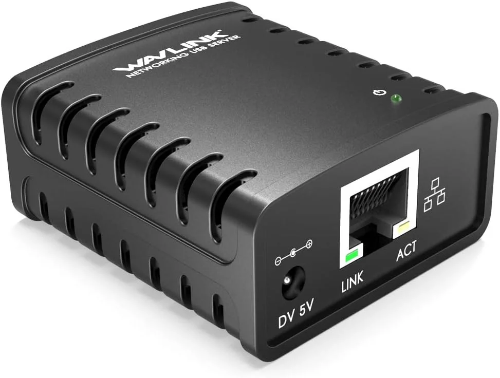 WavLink WL-NU72P11 USB2.0 Print Server - 10/100Mbps, LPR, 802.3u