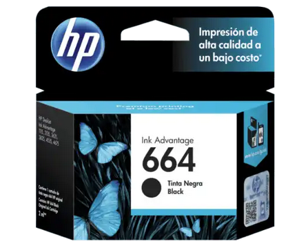 [HPE-PRT-INK/TON-F6V29ALL-BK-320] HP 664BK Black Ink Cartridge