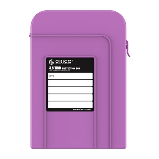 [ORI-STO-ACC-PHI35V1PU-PR-421] ORICO PHI35-V1-PU  - Caja de Protección para HDD 3.5" / Purpura