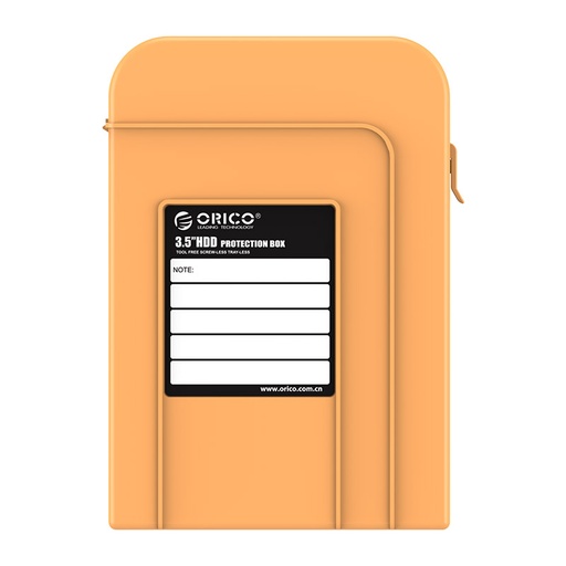 [ORI-STO-ACC-PHI35V1OR-YL-421] ORICO PHI35-V1-OR  - Caja de Protección para HDD 3.5" / Amarillo