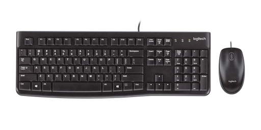 [LOG-HYM-KYM-920004428-BK-123] Logitech MK120 Combo Teclado y Mouse Estánard, USB, Español, Negro