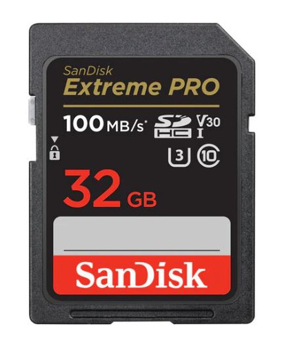 [SAN-MEM-MSD-SDSDXXO032GN4IN-BK-323] SanDisk Extreme Pro SDHC - Tarjeta de Memoria  de 32GB / SDHC UHS-I / Class 10 