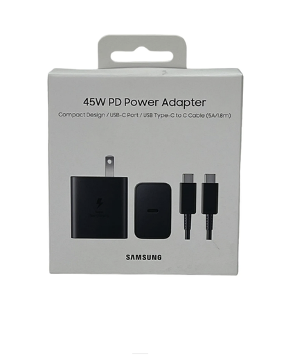 [SAM-ACC-MSC-EPT4511-BK-323] Samsung EP-T4511 45W PD Power Adapter + Type-C to C Cable Included