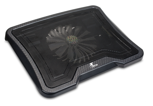 [XTE-MSC-ACC-XTA150-BK-423] Xtech XTA-150 - Cooling Pad De Aluminio Para Laptop con Abanico / Hasta 14" / 2x USB / Negro