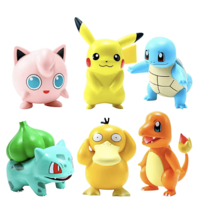 [GNC-GAM-ACC-POKEMON2-NA-423] Generic Figure Pokemon - 4CM /Set de 6pcs.