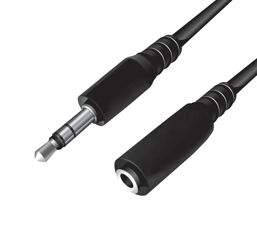 [ARG-MSC-ACC-CB0038-BK-224] Argom CB-0038 - Sound Extension M/F Cable / 5FT (1.5M) / Black