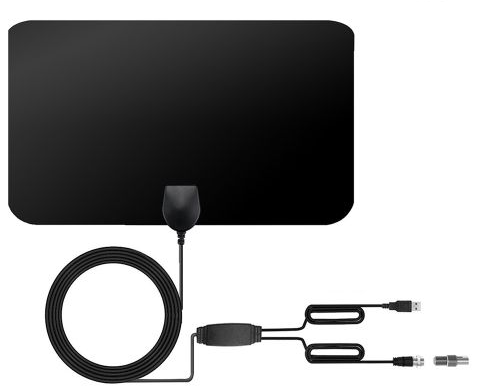 [KMX-MSC-ELC-HD911-BK-224] Generic  HD-911 TV Antenna Supports both UHF/VHF signals