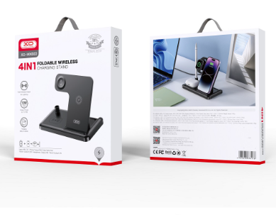 [XO-ACC-CN-XOWX033/WX032-BK-324] XO-WX033/WX032 4in1 Foldable Wireless Charging Holder