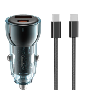 [XO-ACC-CN-XOCC60-BK-324] XO-CC60 Cargador para auto con cable USB-C 