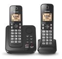 Panasonic KX-TGC362 Telefono Inalambrico Digital con Contestador Doble Auriculares - Negro