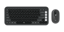 Logitech Pop Icon Combo - Mouse y Teclado Wireless y Bluetooth Multi Plataformas / Negro / Español