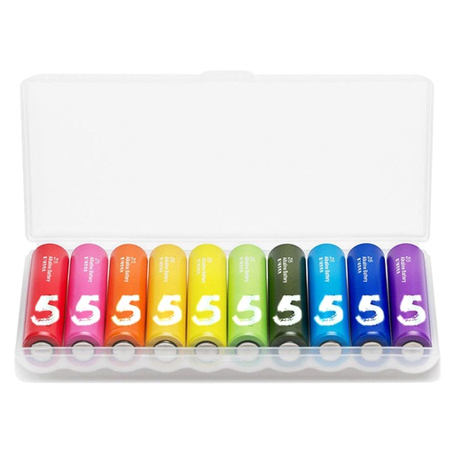 [BAT-CON-XIA-Z15-NA-125] XIAOMI ZI5 Coloured AA Alkaline Battery - 10-Pack