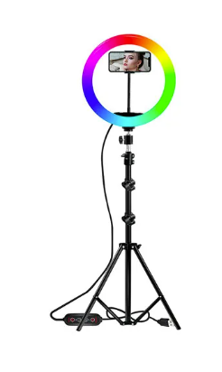 [GNC-MSC-ACC-MJ56-NA-125] Generica MJ56 Aro de Luce Led Multicolores 22" con Tripod