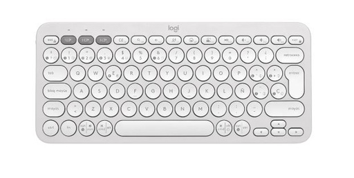 [KYM-HOM-LOG-920011784-BK-424] Logitech K380s Pebble Keys 2 - Wireless Keyboard / Bluetooth / Spanish / Blanco