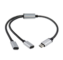 Genérico Cable USB Tipo C Macho a 2*USB Tipo C hembra