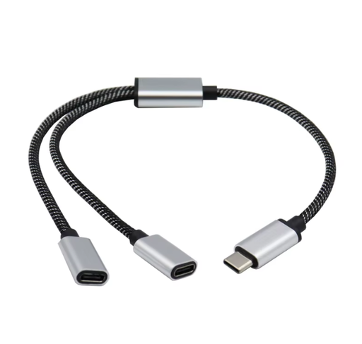 [GEN-MSC-CBL-GJ015-BK-125] Genérico Cable USB Tipo C Macho a 2*USB Tipo C hembra