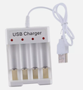 Generic B04 CARGADOR USB DE 4 RANURAS // PILAS AA-AAA