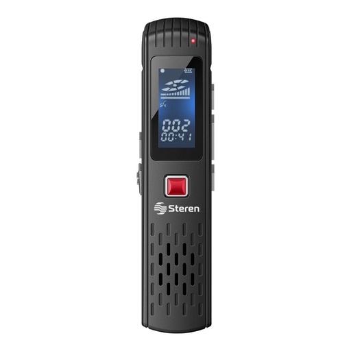 [ACC-SON-STE-REC852-BK-125] Steren Grabadora Digital de Voz Slim de 8GB