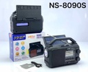 NNS NS8090S FM/AM Radio, Solar Powered - Black 