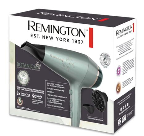 [RMT-MSC-ACC-D27A-VD-225] Remington D27A Secador Botanicals Concentrado y Difusor
