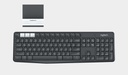 Logitech 920-008165 Teclado Multidispositivos Inalámbrico K375S / Bluetooth / Español / Negro