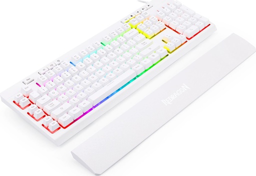 [KYM-GAM-RED-K512WRGB-WH-225] REDRAGON SHIVA Gaming RGB Keyboard - White