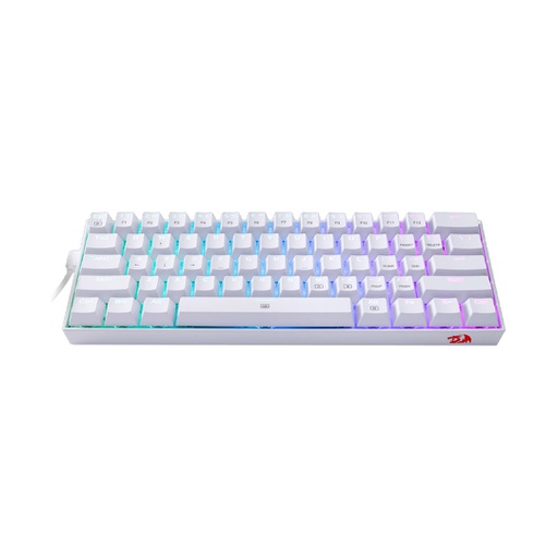 [KYM-GAM-RED-K630WRGB-BK-225] REDRAGON DRAGONBORN 60% Mechanical Gaming Keyboard - USB, Switch Red / White