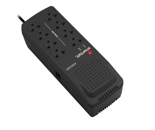 [SMB-UPS-STD-SBAVR2200-BK-225] SmartBit SBAVR2200 Automatic Voltage Regulator and Surge Protector 
